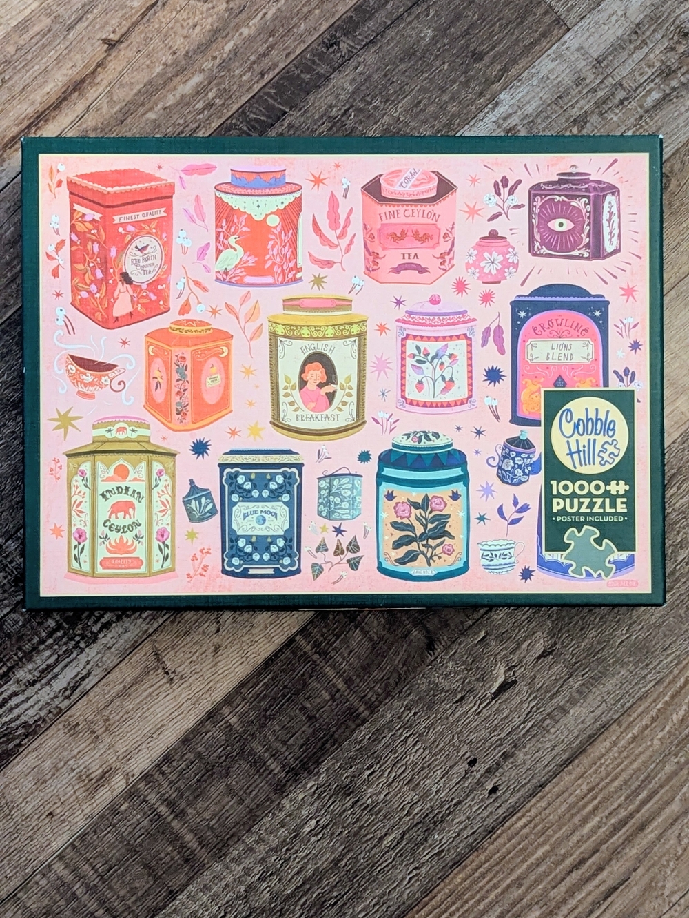 Cobble Hill "Tea Tin Treasures" 1000-Piece Jigsaw Puzzle